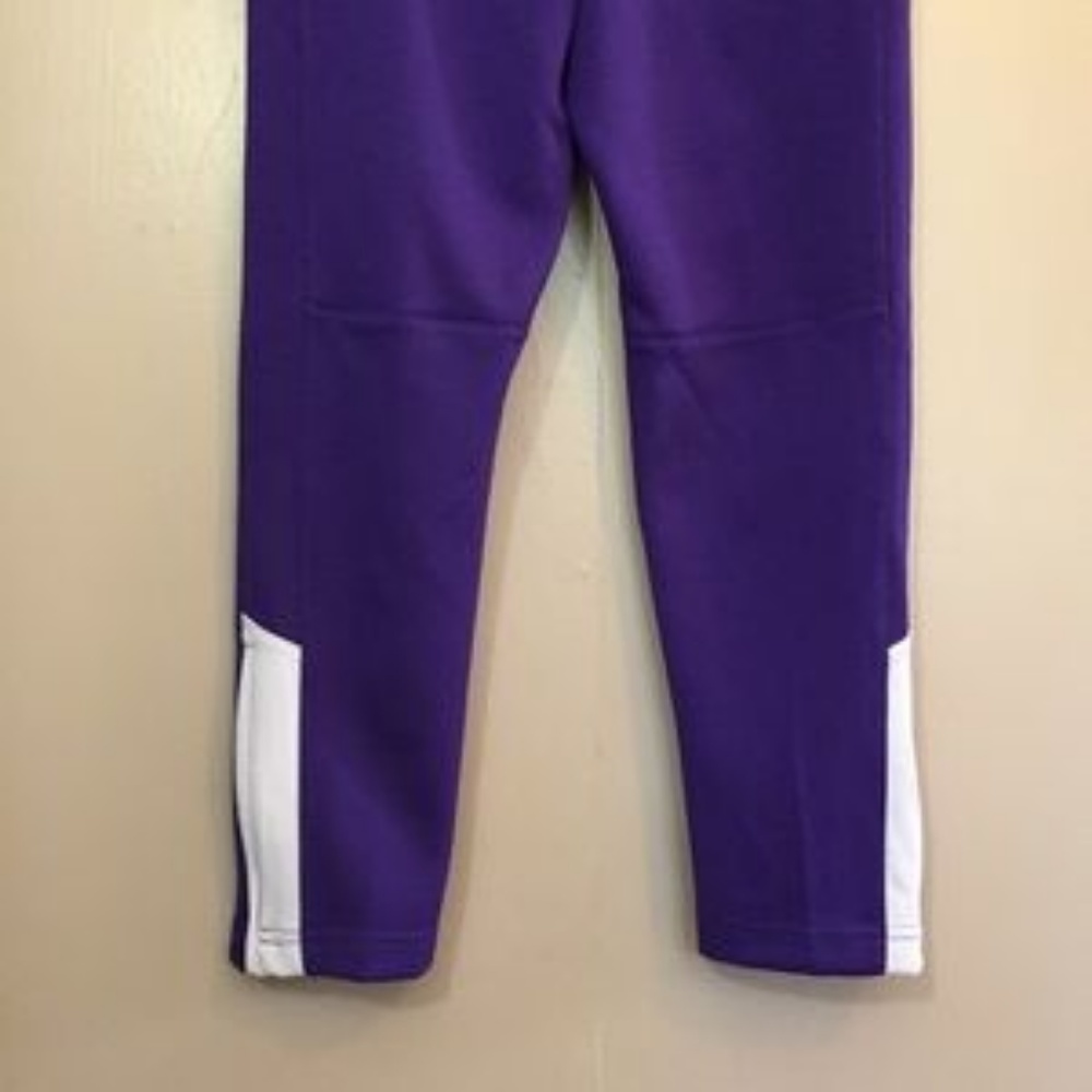 NIKE DRI FIT ANKLE ZIP CROPPED WORKOUT PANT PURPLE - Picture 4 of 8